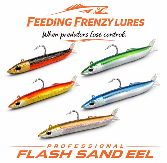 Feeding Frenzy Sand Eel Lure – Bass Killer Soft Bait